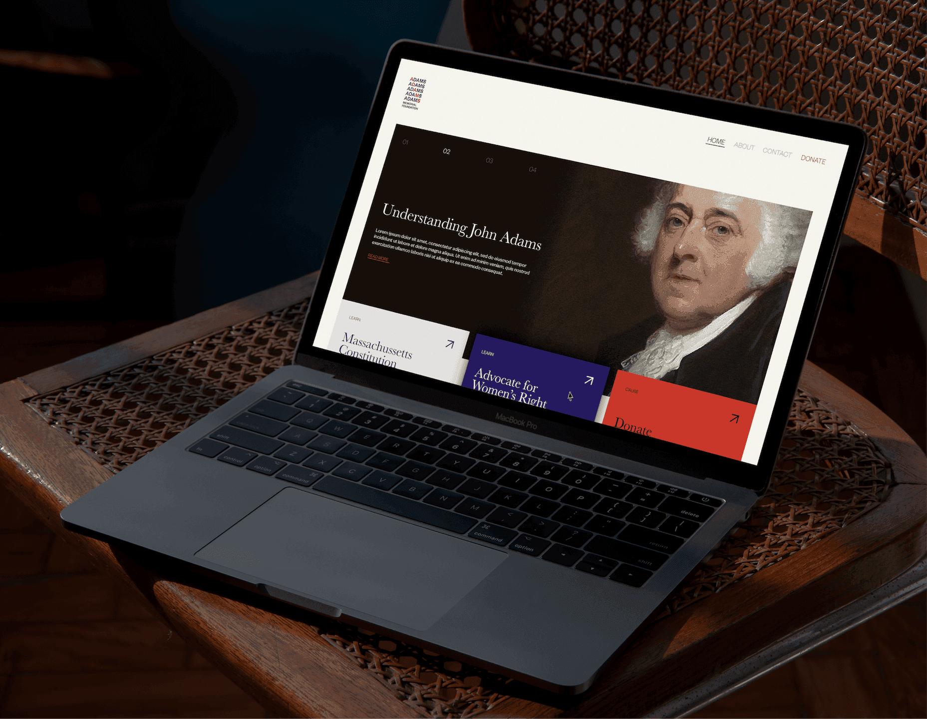 Adams memorial foundation website