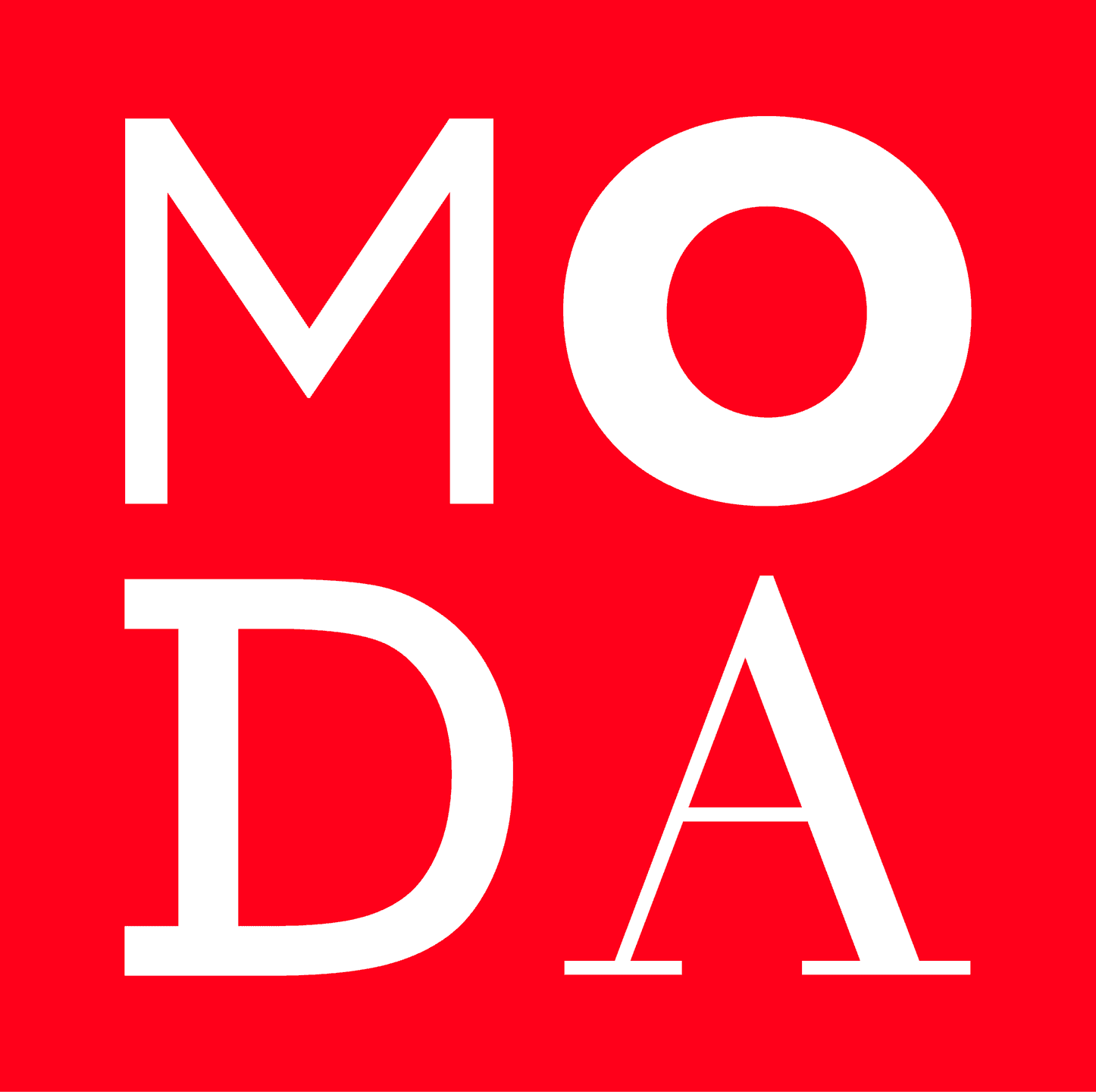 Red MODA logo Museum of design atlanta logo in red