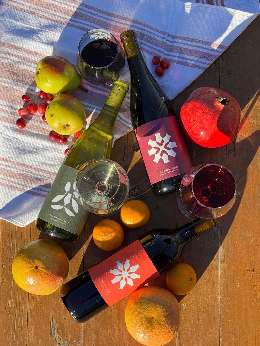 Three Doghobble Wine Bottles