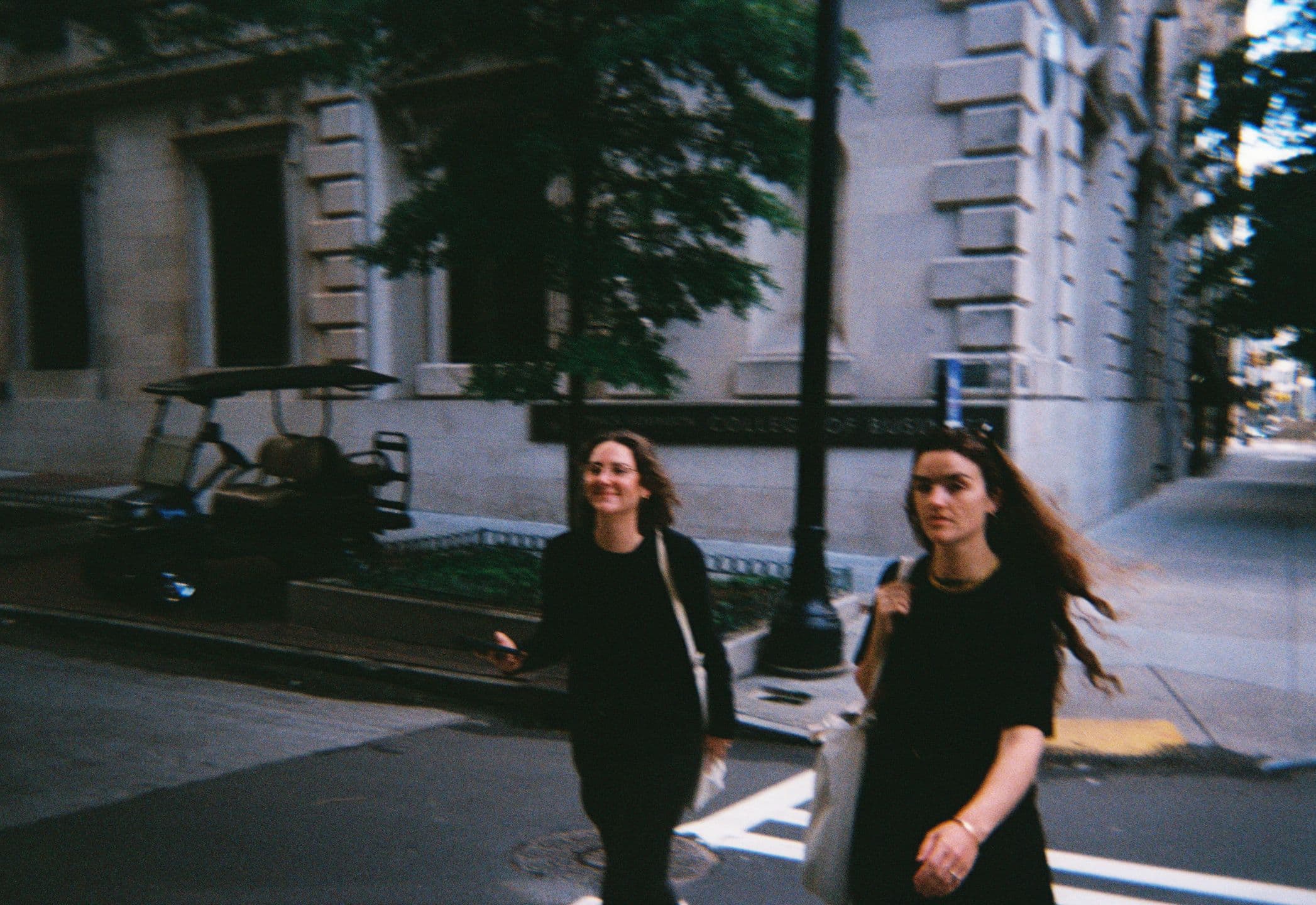 Madelene and Knoxie walking